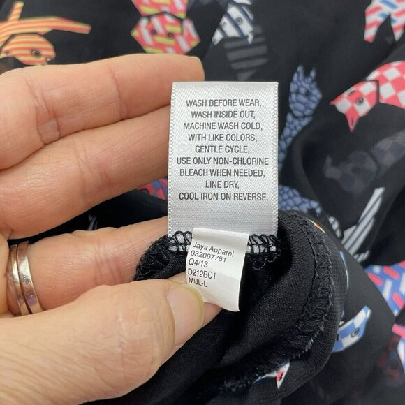 Disney Dsigned Skirt Sheer Cat Dog Lagenlook Girl Junior Size L W24 Elastic Midi - Picture 9 of 12